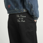 Human Made Men's Double Pleated Wide Chino Pants in Black