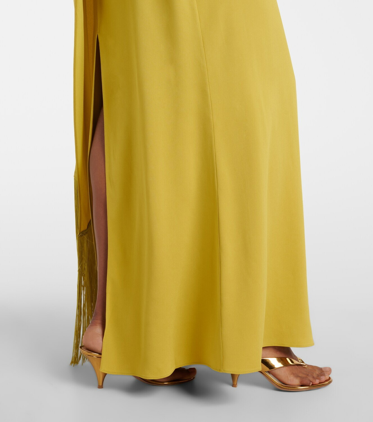 Taller Marmo Berenson one-shoulder crêpe  cady gown