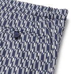 Odyssee - Eluard Slim-Fit Short-Length Printed Swim Shorts - Blue