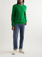 Polo Ralph Lauren - Cable-Knit Wool and Cashmere-Blend Sweater - Green