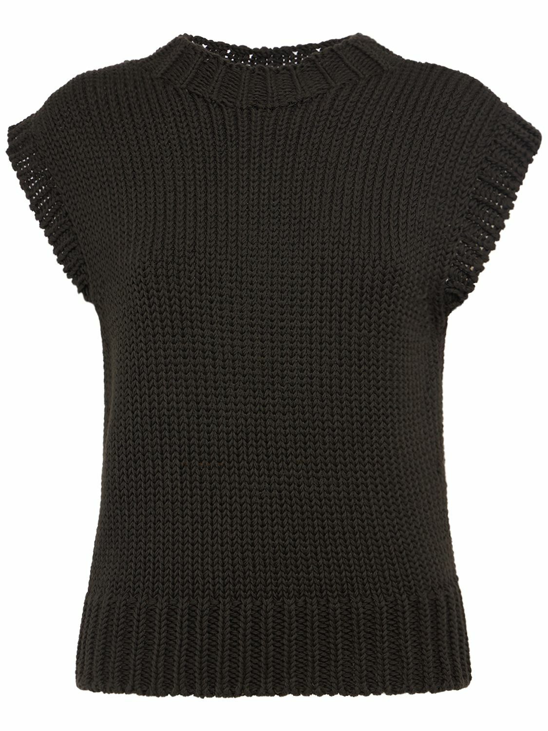 Photo: LEMAIRE - Chunky Cotton Sleeveless Sweater