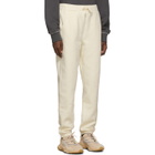 Polythene* Optics Off-White Fleece Overlocking Lounge Pants