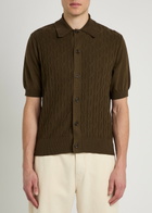 Oliver Spencer Rossell Cotton-knit Cardigan Khaki