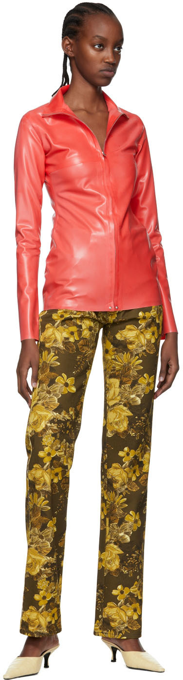 Kwaidan Editions Red Latex Turtleneck Kwaidan Editions