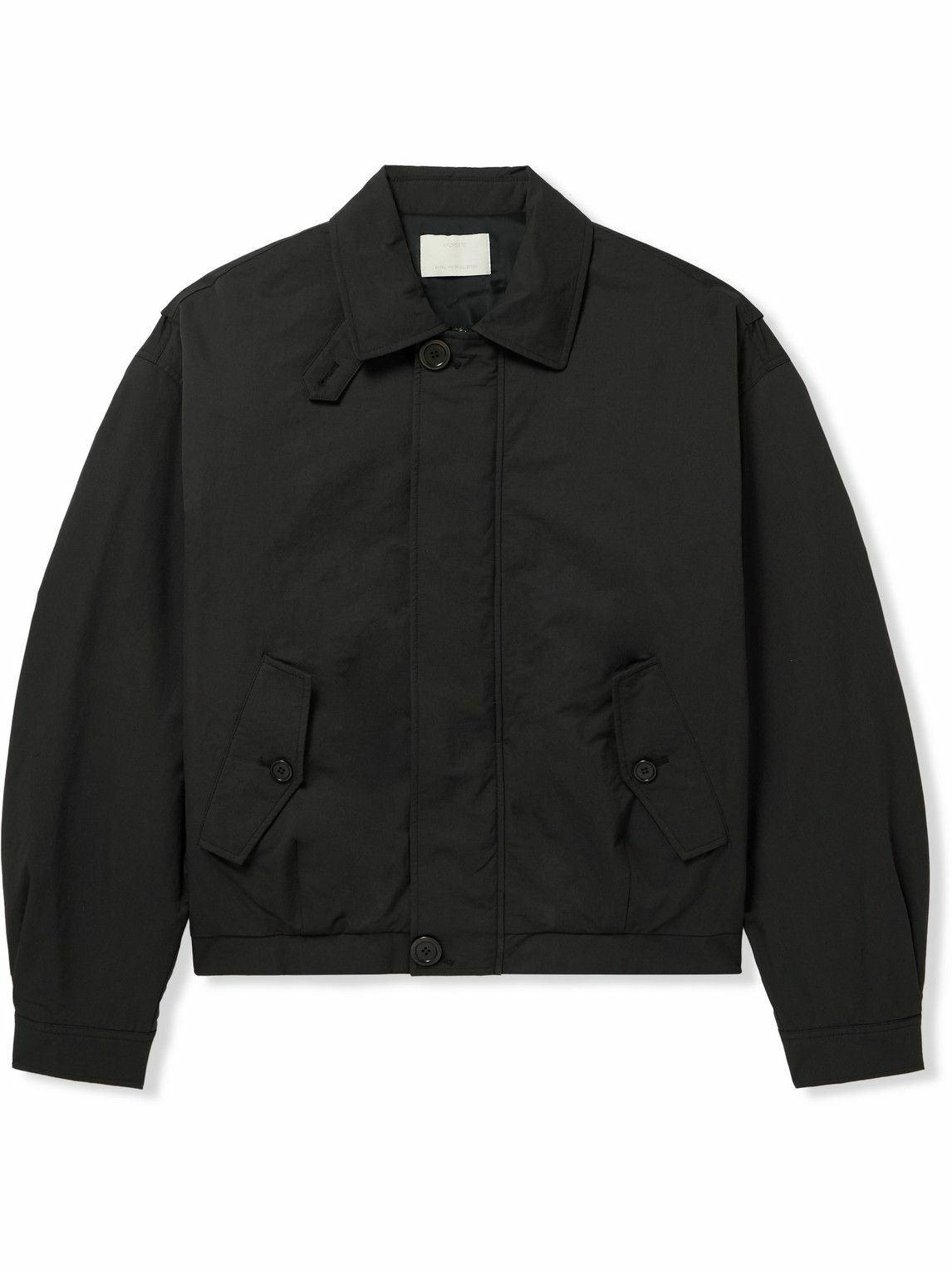 Amomento - Padded Cotton-Blend Shell Bomber Jacket - Black AMOMENTO