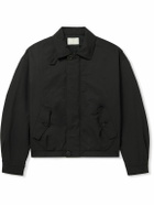 Amomento - Padded Cotton-Blend Shell Bomber Jacket - Black