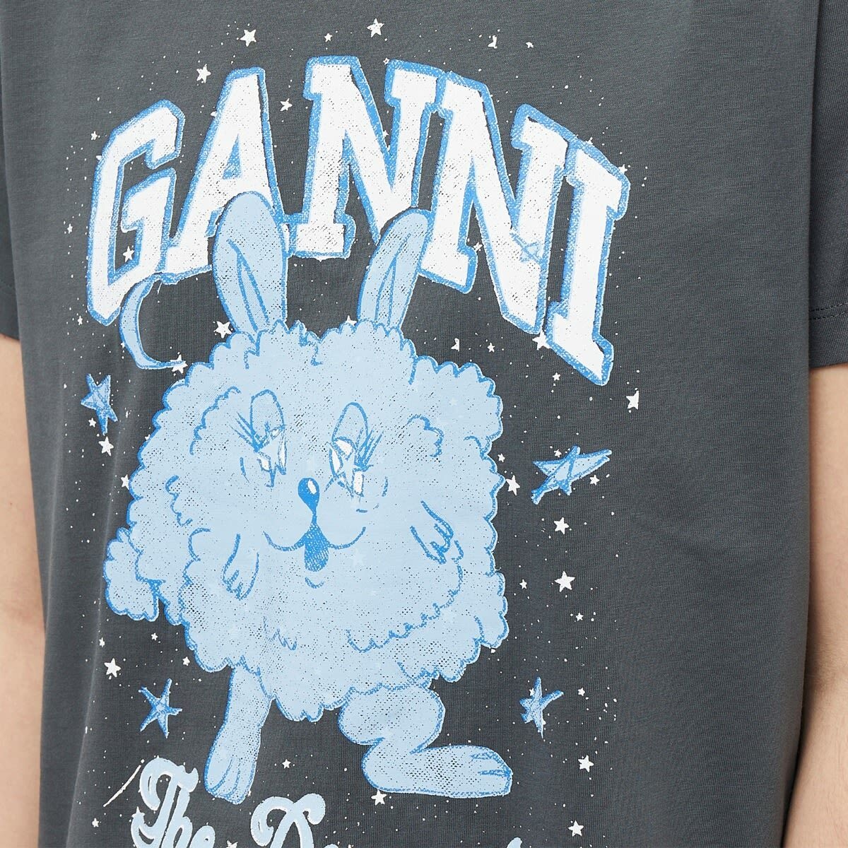 lommeregner blive imponeret Antagelse GANNI Women's Dream Bunny Relaxed T-shirt in Volcanic Ash GANNI