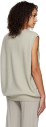 Frenckenberger Taupe Crewneck Vest