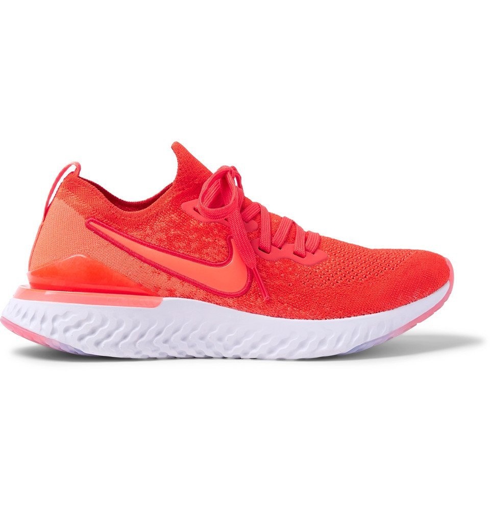 Nike - Epic React Flyknit Running Sneakers Red Running