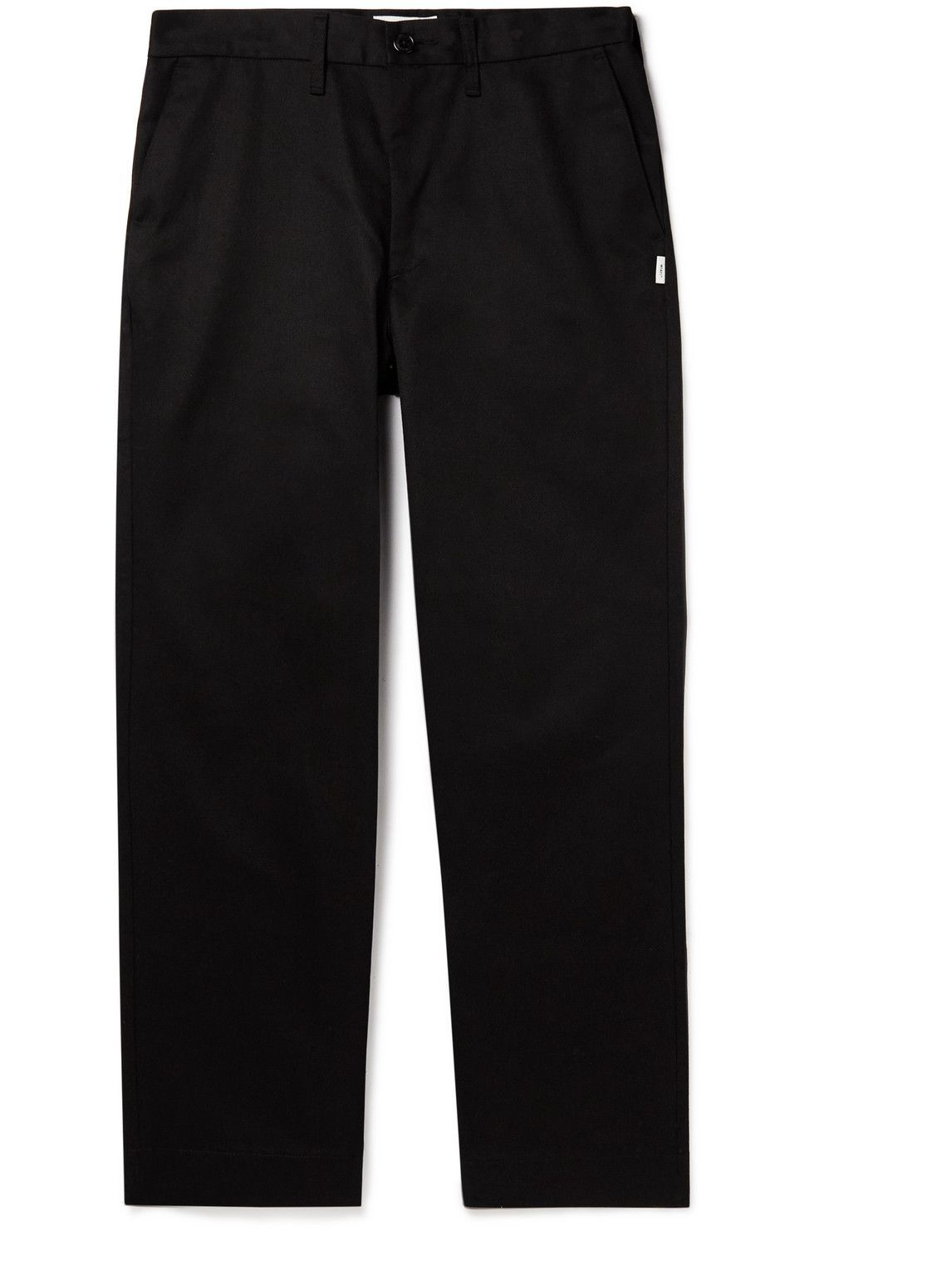 WTAPS - Crease Straight-Leg Twill Trousers - Black