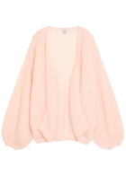 Toteme Puffed Mohair-blend Cardigan Light Pink