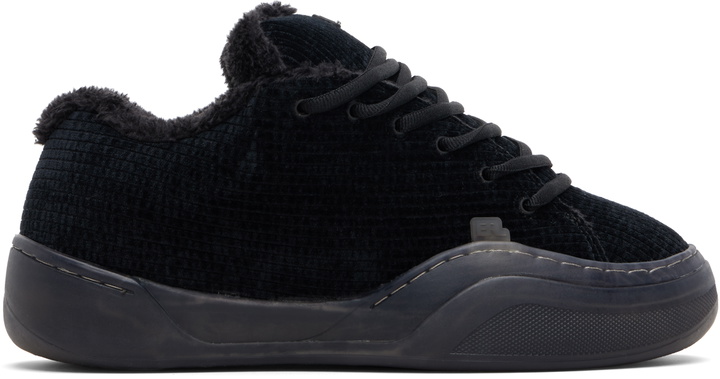 Photo: ERL Black Corduroy Vamp Sneakers