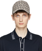 Salvatore Ferragamo Off-White & Gray Gancini Baseball Cap