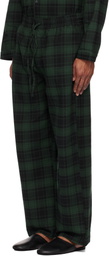 SKIMS Green Flannel Sleep Pyjama Set