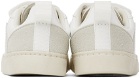 VEJA Baby White V-10 Velcro Sneakers