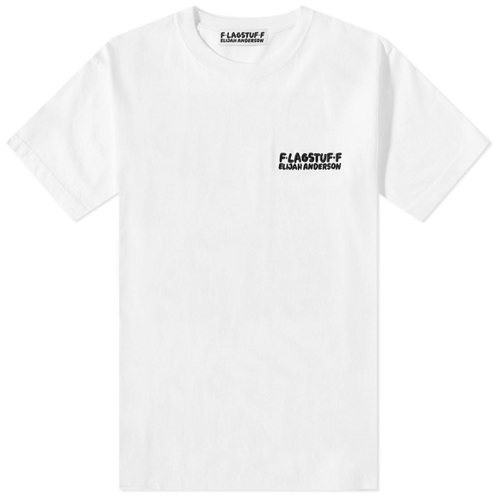 Photo: Flagstuff x Elijah Anderson T-Shirt in White