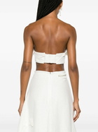 ZIMMERMANN White Matchmaker Rose-Appliqué Crop Top