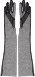 Anna Sui Black Long Gloves