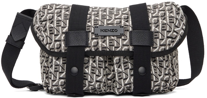 Photo: Kenzo Black & White Jacquard Belt Bag
