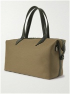 Métier - Nomad Leather-Trimmed Coated-Twill Weekend Bag - Green