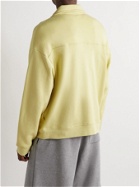 Ninety Percent - Organic Cotton-Jersey Half-Zip Sweatshirt - Yellow