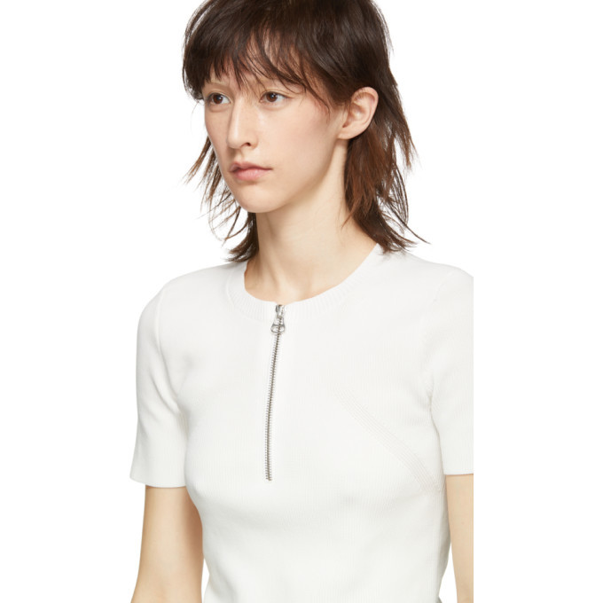 Helmut lang zip crew hotsell neck tee