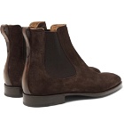 Berluti - Leather-Trimmed Suede Chelsea Boots - Men - Brown