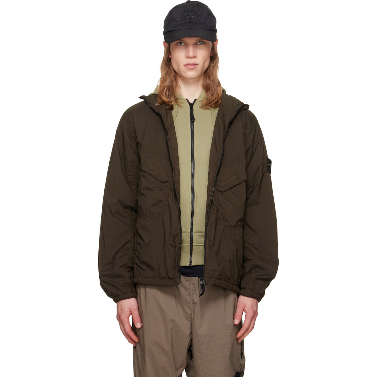 Stone Island Black 410M3 David Light-TC Jacket Stone Island