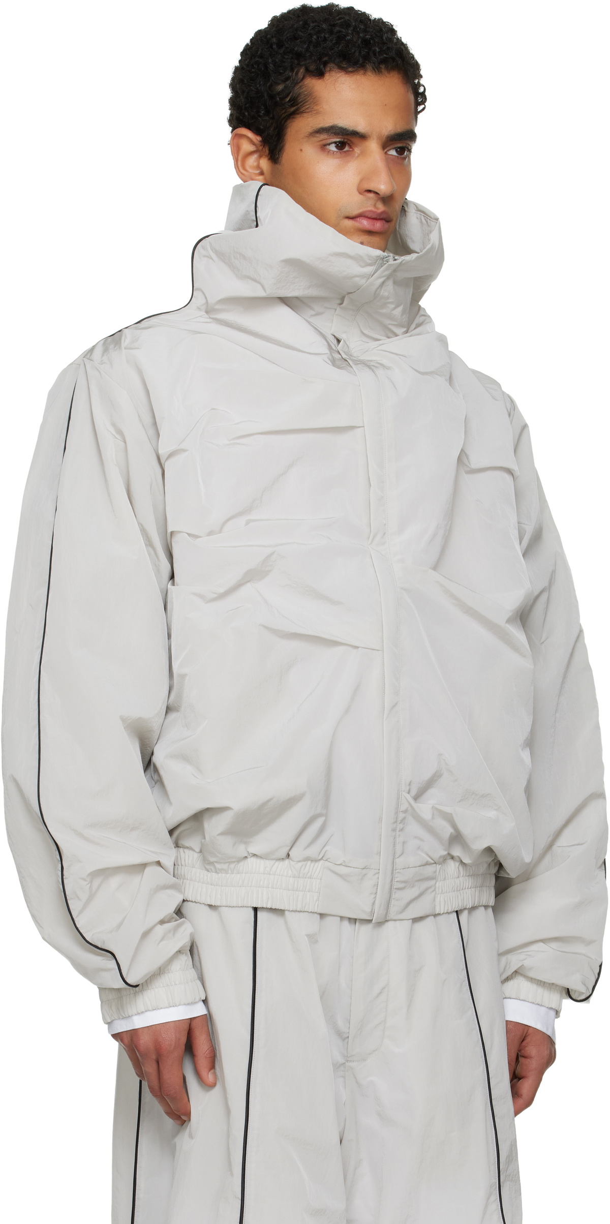 ALAINPAUL Gray Movement Track Jacket