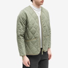 Taion Men's Military Zip Down Jacket in Sage Green