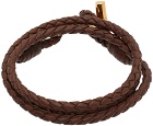 TOM FORD Brown Leather Bracelet