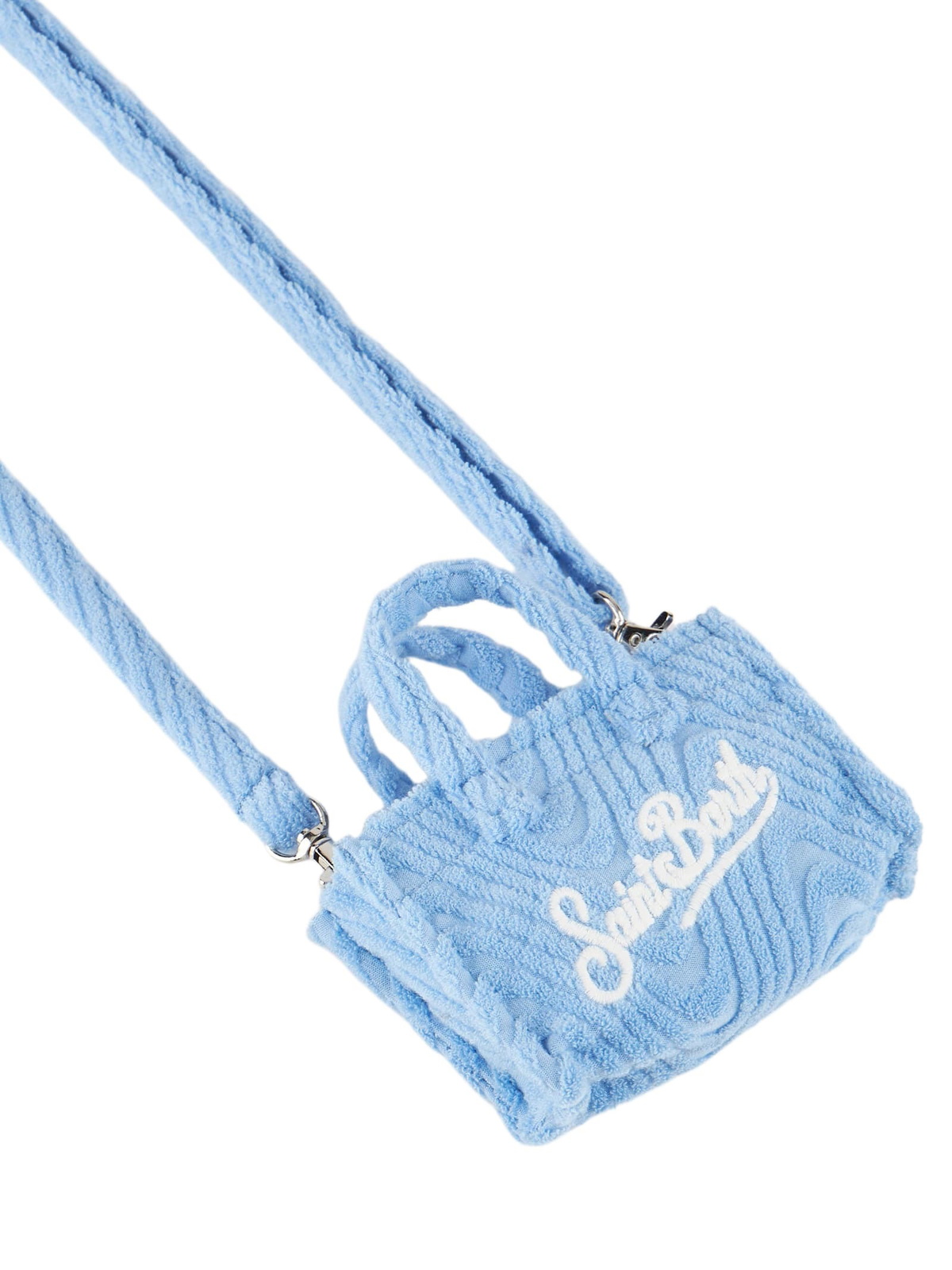 MC2 Saint Barth Light Blue Terry Embossed Key Holder