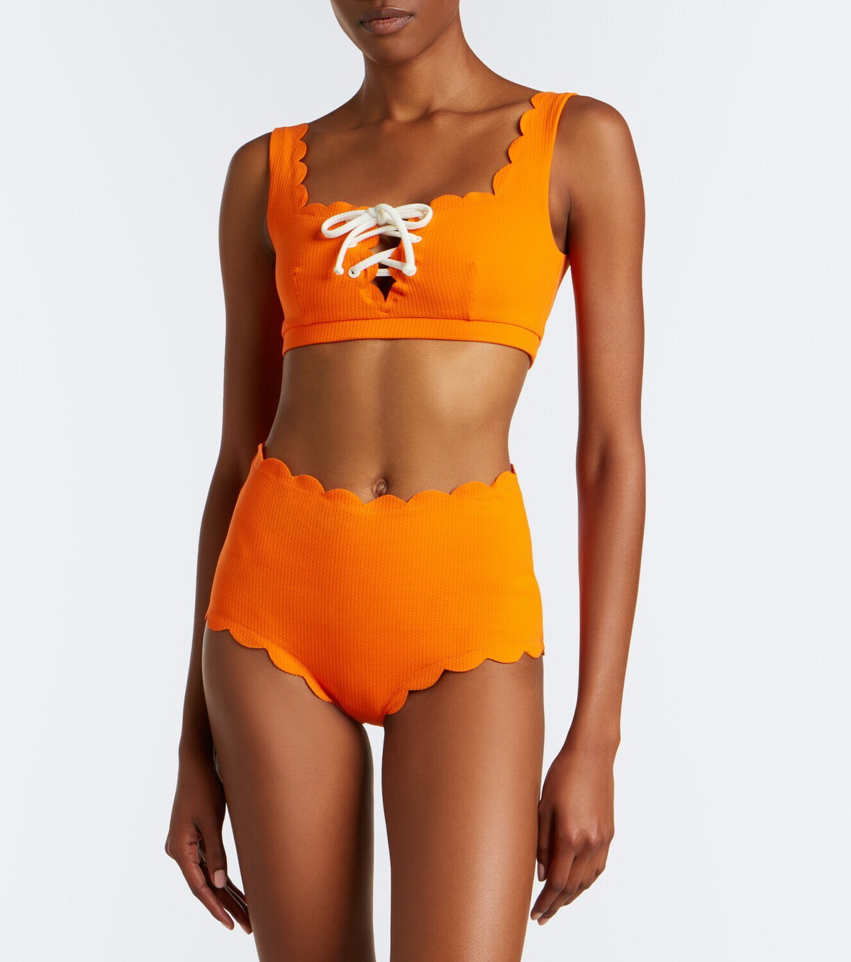 Marysia Palm Springs scalloped bikini top