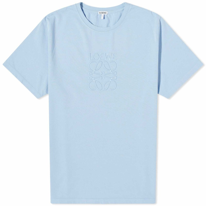 Photo: Loewe Men's Overdyed Anagram T-Shirt in Baby Blue