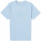 Loewe Men's Overdyed Anagram T-Shirt in Baby Blue