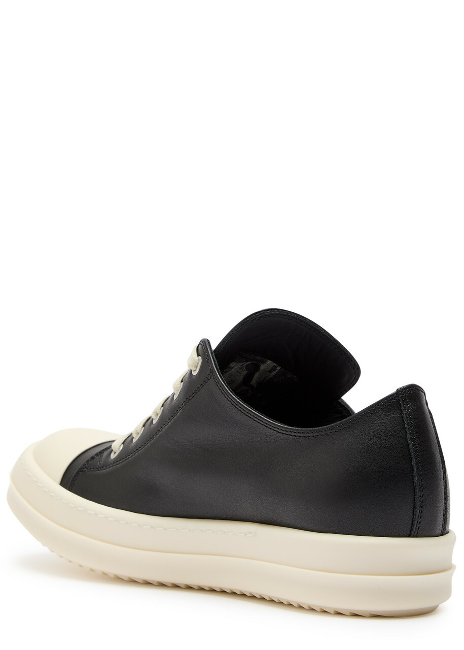 Rick Owens Leather Sneakers Black