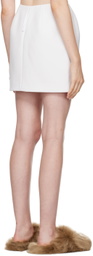 Carven White Tailored Miniskirt