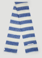 Acne Studios - Striped Knit Scarf in Blue
