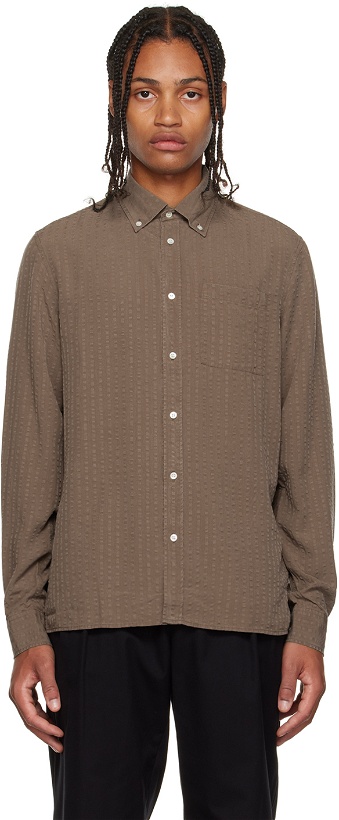 Photo: Another Aspect Brown Button-Up Shirt