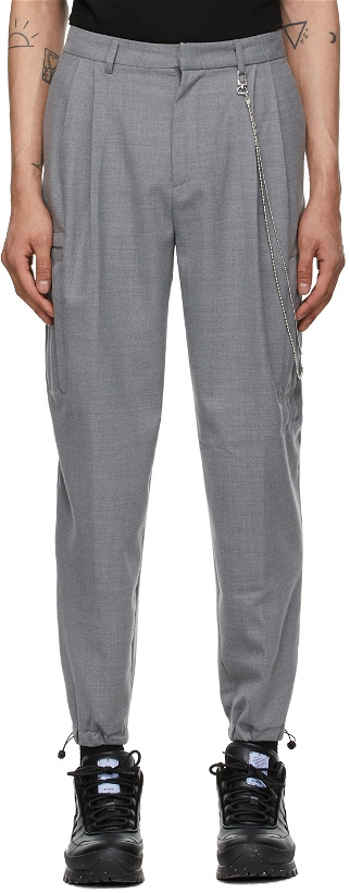 Photo: MCQ Grey Multipocket Trousers