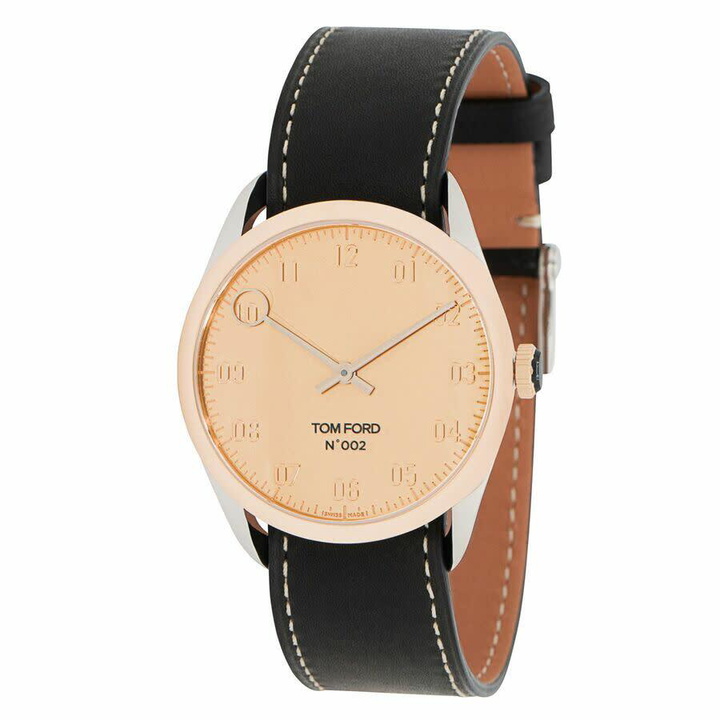 Photo: Tom Ford 002 Quartz Gold Dial Mens Watch TF0120197082 BLA