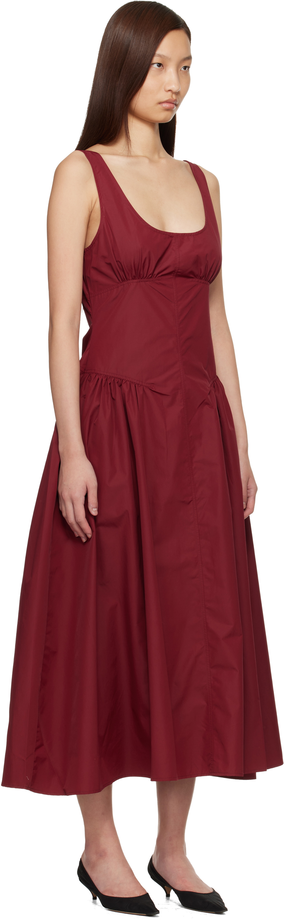 Proenza Schouler Red Proenza Schouler White Label Kendall Midi Dress