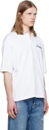 Dsquared2 White 'Dsquared2 Signature' Tennis Fit Polo