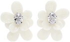 Shushu/Tong Off-White YVMIN Edition Acetate Flower Earrings
