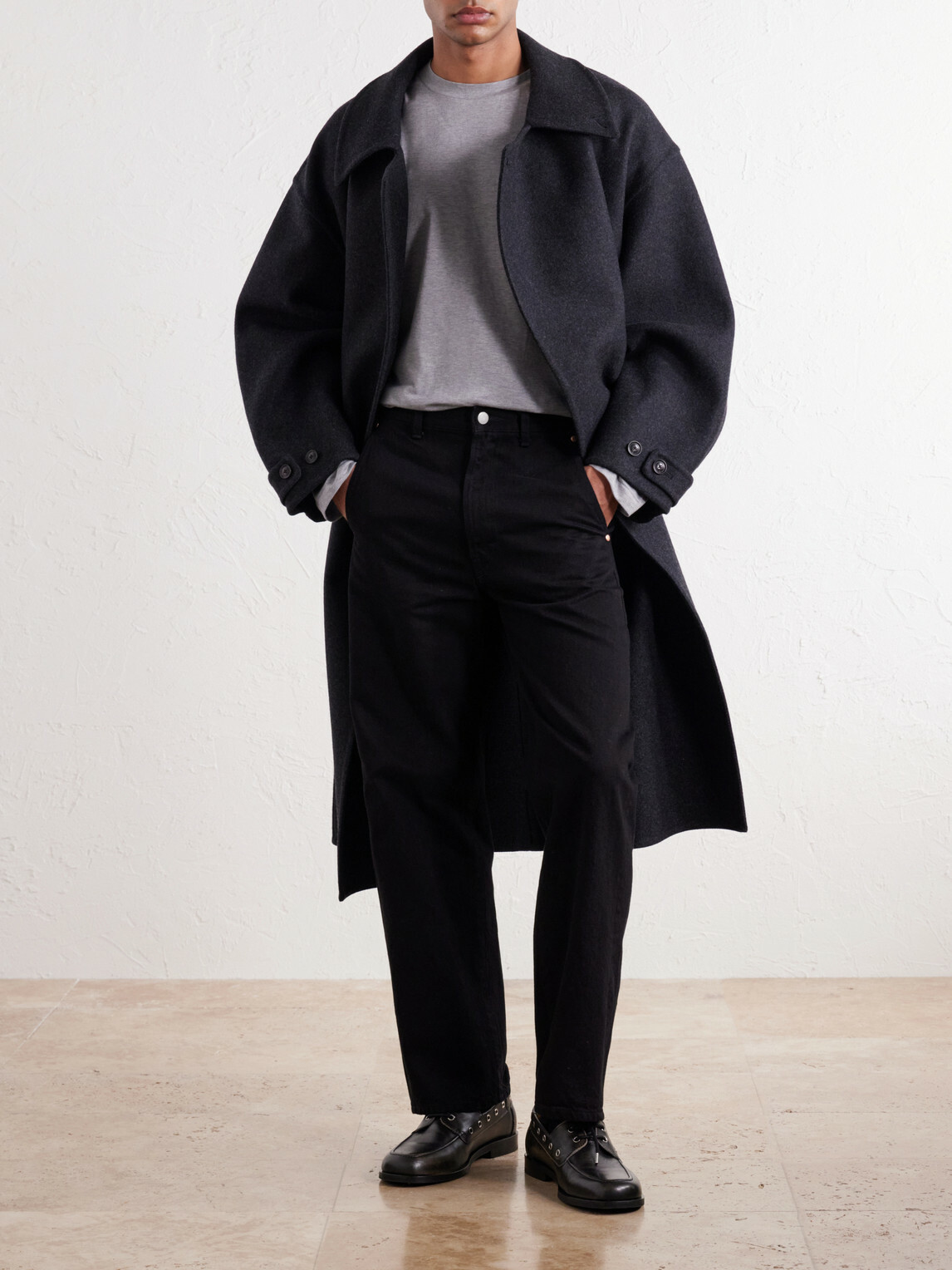 YOKE - Wide-Leg Jeans - Black