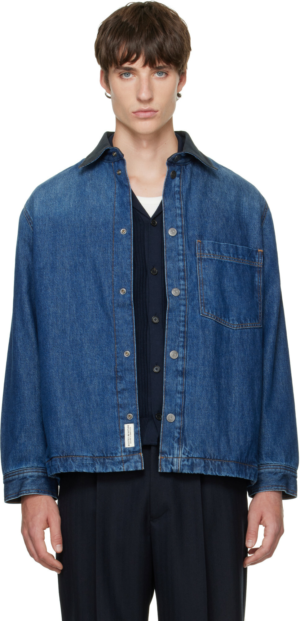 Omar Afridi Black Coverall Blouson Denim Jacket Omar Afridi