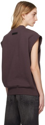 Fear of God ESSENTIALS Purple V-Neck Vest