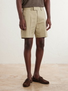 TOM FORD - Straight-Leg Cotton-Blend Twill Shorts - Neutrals