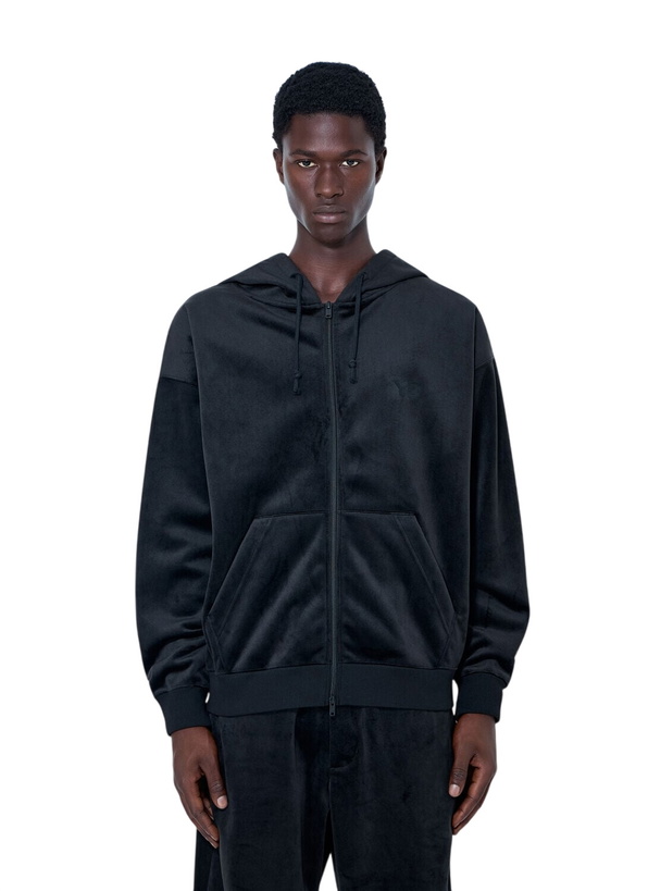 Photo: Y-3 Zip-Up Hoodie with Ribbed Trims