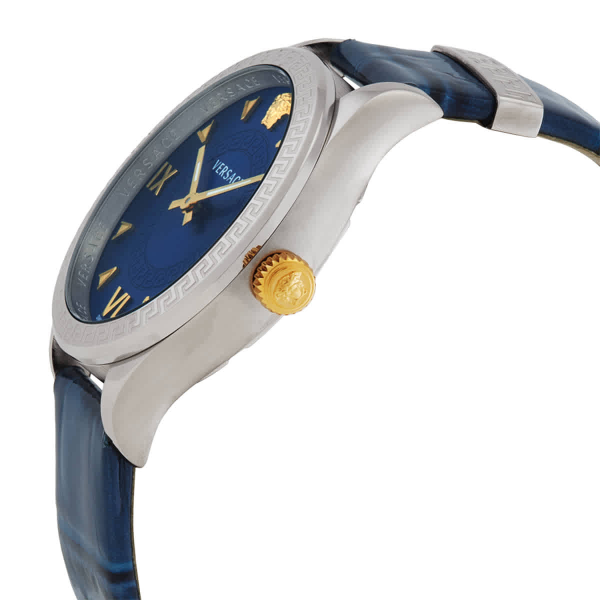 Versace Wome\'ns Watch VE2S00122 Hellenyium Swiss Quartz Blue Dial Leathe… Versace Women main image 2